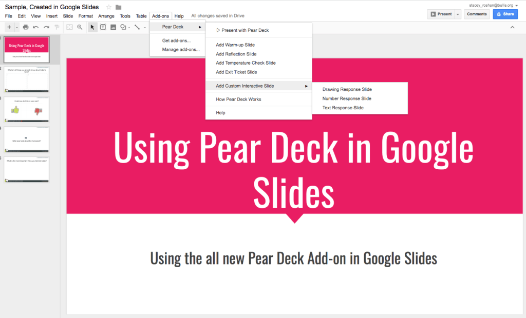 A #PerfectPear: The All New Pear Deck for @Google Slides @PearDeck ...