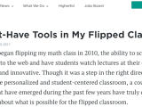 The Must-Have Tools in My #FlippedClassroom – Featured Article in @EdSurge (@PearDeck @EDpuzzle)&nbsp;#edtech